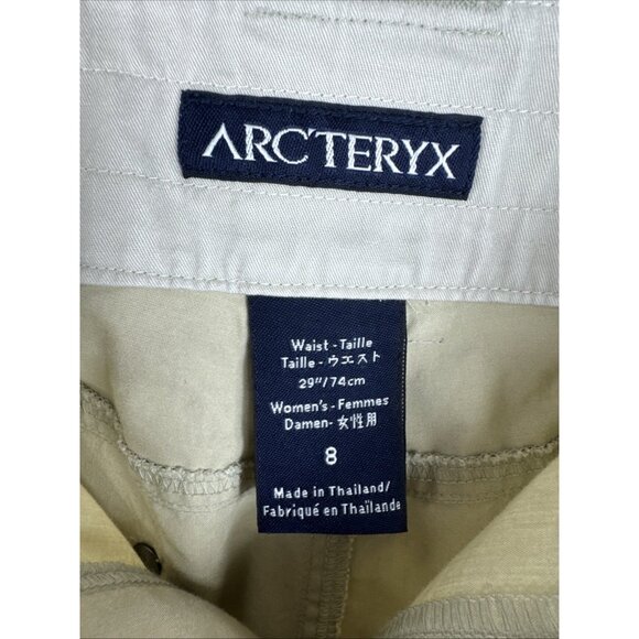 Arc’teryx Women's 8 Cargo Hiking Pants Light Tan  EUC Adjustable Length - Picture 9 of 15